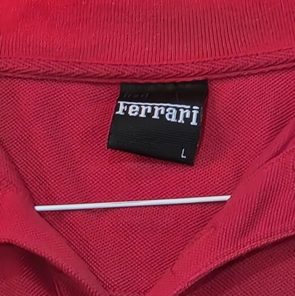 Ferrari Red Polo Shirt for Men Size Large - Picture 4 of 7